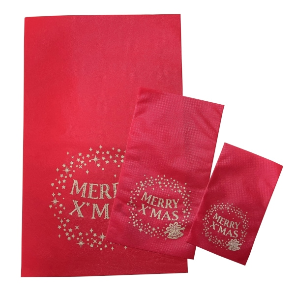 ソフトバッグ　ロゴ柄　赤　Ｓ２