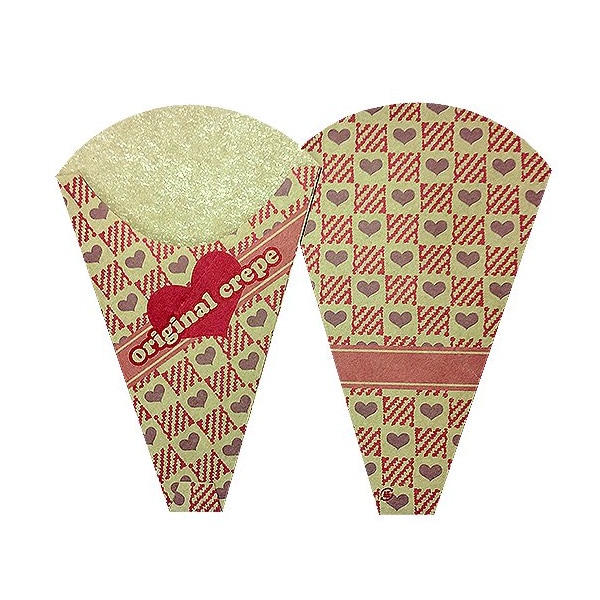 クレープ袋　１５　ハート　未晒