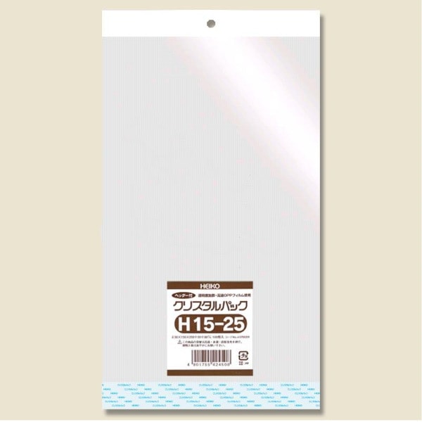 クリスタルパック　ヘッダー付　Ｈ１５－２５　＃６７９３２００