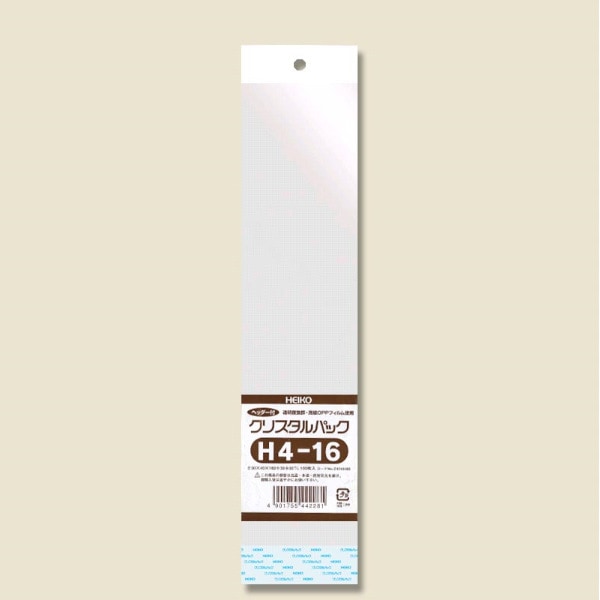 クリスタルパック　ヘッダー付　Ｈ４－１６　＃６７４５４００
