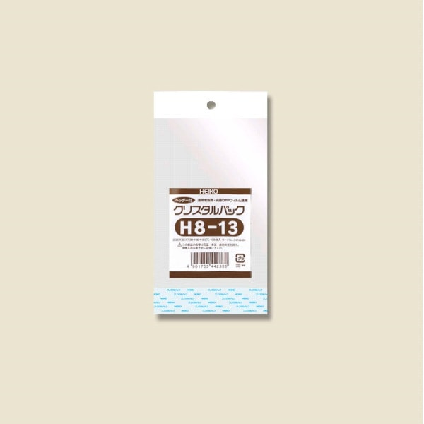 クリスタルパック　ヘッダー付　Ｈ８－１３　＃６７４６４００