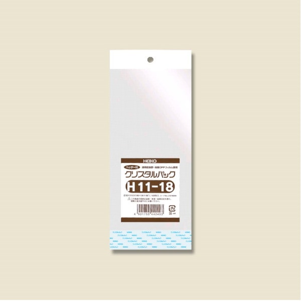 クリスタルパック　ヘッダー付　Ｈ１１－１８　＃６７４６６００