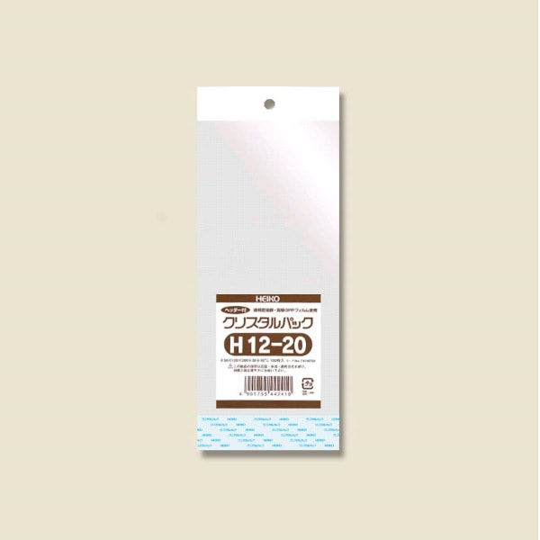 クリスタルパック　ヘッダー付　Ｈ１２－２０　＃６７４６７００