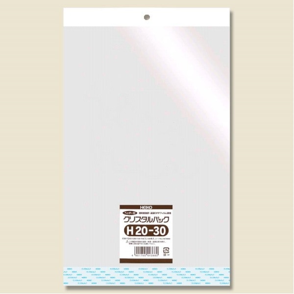 クリスタルパック　ヘッダー付　Ｈ２０－３０　＃６７４８０００