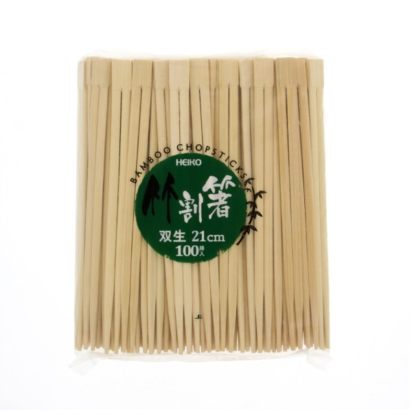 竹割箸　双生　２１ｃｍ　１００膳　＃４６３６３３８