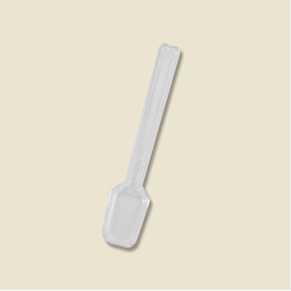 プラスチックスプーン　９ｃｍ　透明　個包装　＃４５１３００９
