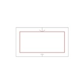 サトーＳＰ／ＵＮＯ１Ｃ共通ラベル　共通－４　赤枠　強粘　＃７７１０３６４