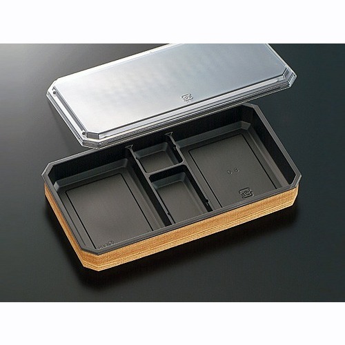 折箱容器　ＣＷＨ－８．０　黒－たもん杉（ボ）