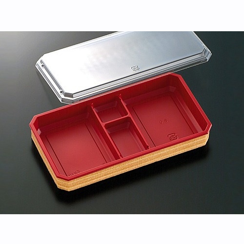 折箱容器　ＣＷＨ－８．０　赤－たもん杉（ボ）