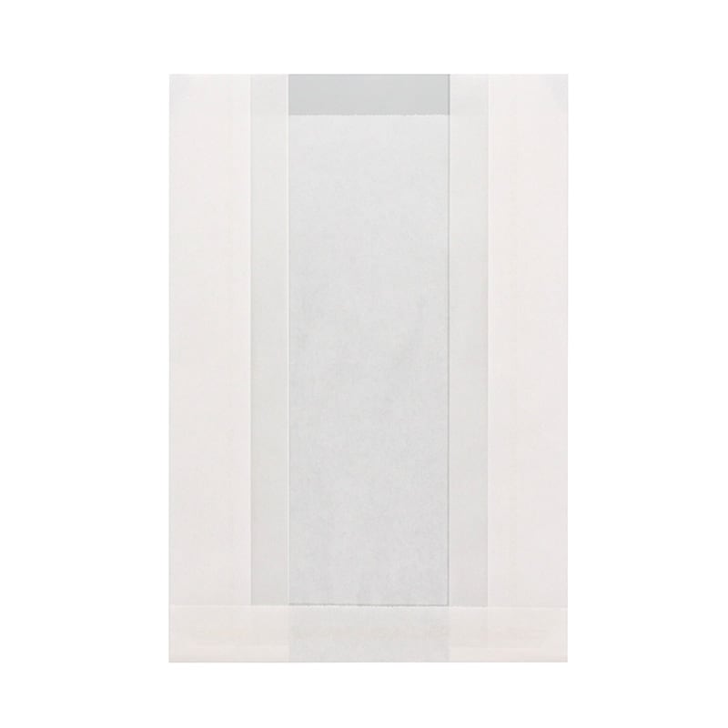 ＮＦ窓付耐油ガゼットパック　１５－２０．５　白無地　＃４１８１１０６