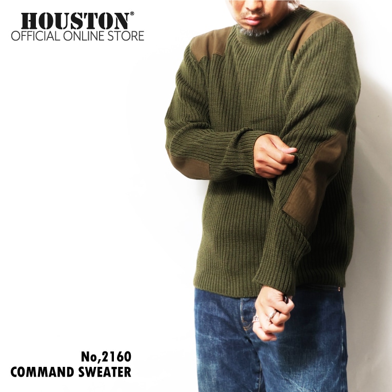 HOUSTON / ヒューストン 2160 COMMAND SWEATER / コマンドセーター -全6色-