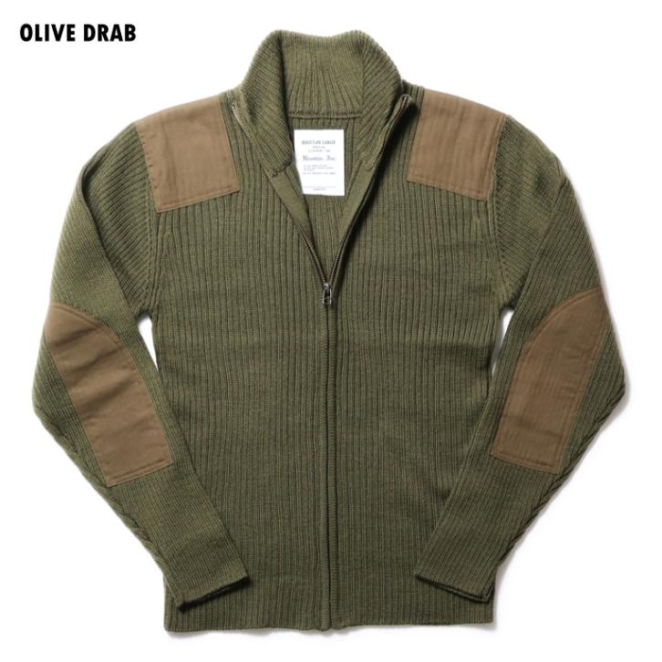 HOUSTON / ヒューストン  2510 COMMAND ZIP SWEATER/コマンドZIP セーター -全6色-  