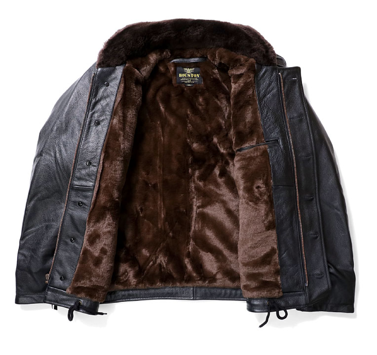 HOUSTON / ヒューストン 8177 COW LEATHER N-1 DECK JACKET / カウレザーN-1デッキジャケット -全2色- 