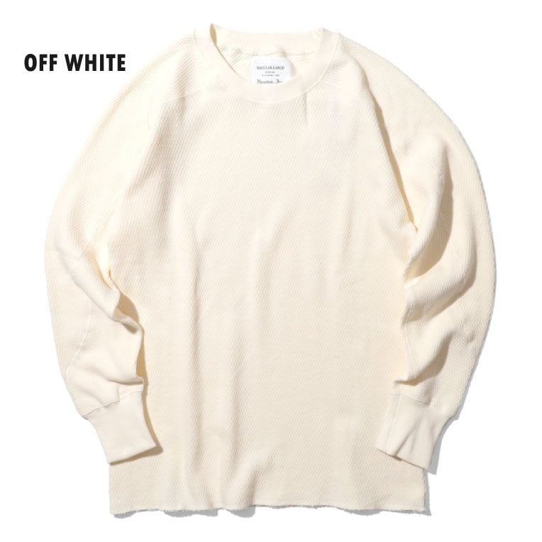 HOUSTON / ヒューストン 20971 HEAVY THERMAL C/N L/S TEE / ヘビーサーマルクルーネックロングスリーブTシャツ -全4色- 