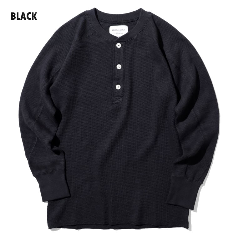 HOUSTON / ヒューストン 20972 HEAVY THERMAL H/N L/S TEE / ヘビーサーマルヘンリーネックロングスリーブTシャツ -全4色- 