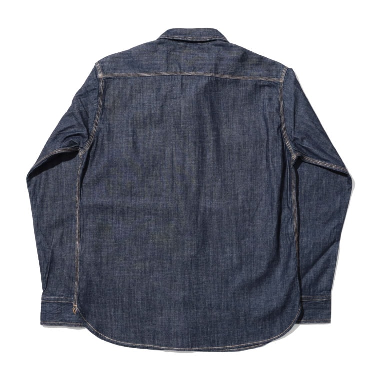 HOUSTON / ヒューストン 40511 USA COTTON DENIM WORK SHIRT / USAコットンデニムワークシャツ -全3色- 