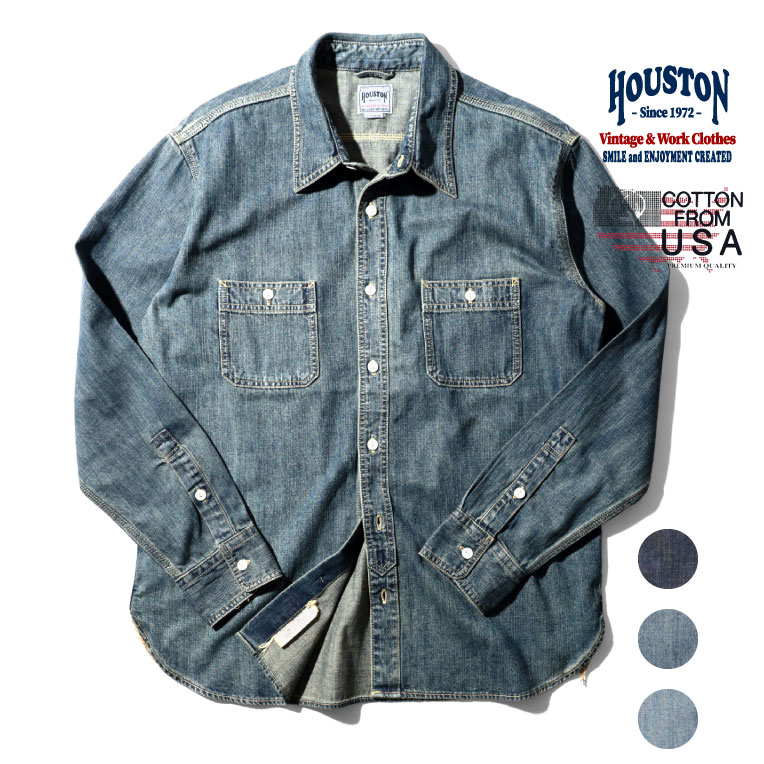 ブランド別カテゴリー,HOUSTON,トップス,シャツ,DENIM SHIRT