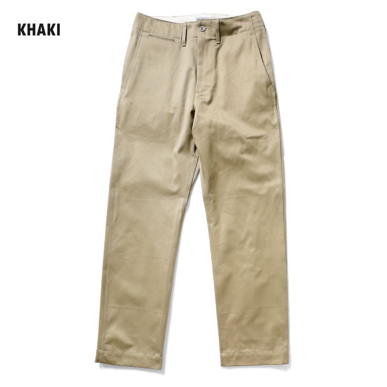 【OFFICIAL限定】HOUSTON / ヒューストン 10052 MILITARY CHINO PANTS -STANDARD type- / ミリタリーチノパンツ-スタンダードタイプ- -全1色- 