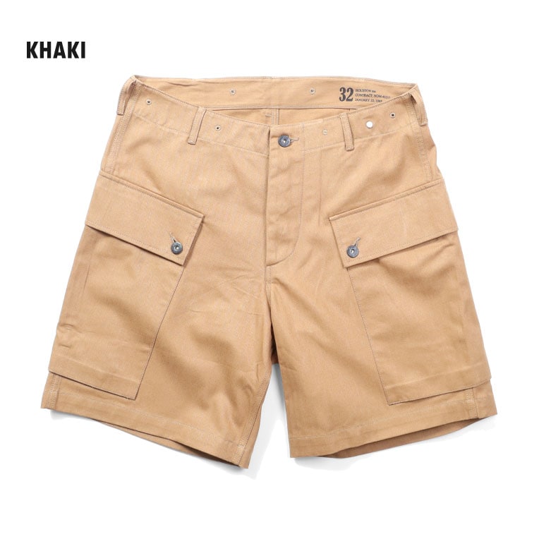 HOUSTON / ヒューストン 10036 USMC HBT MONKEY SHORTS / ヘリンボーンツイルモンキーショーツ -全3色-  