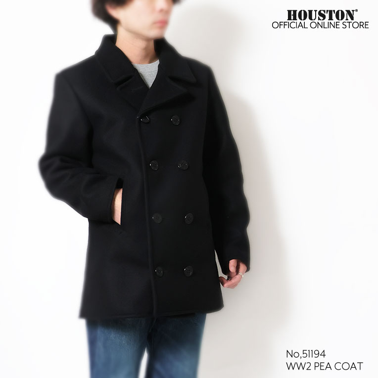 HOUSTON / ヒューストン 51194 WW2 PEA COAT  / ピーコート -全2色- 