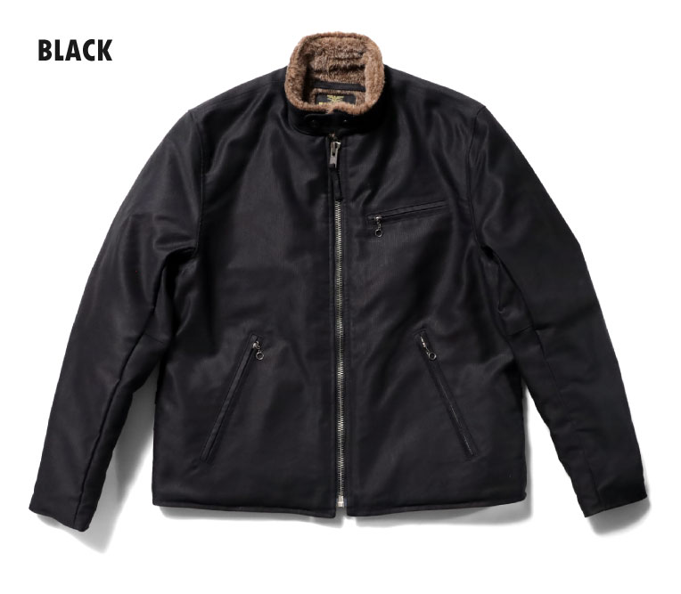 HOUSTON / ヒューストン 51212 N-1 RIDERS  / ライダースジャケット -全2色- デッキジャケット 日本製 MADE IN JAPAN 内ポケット ボア バイカー バイク ヘビーピケ タイト 裏地 アメカジ ミリタリー MILITARY メンズ アウター デッキジャケット[51212]