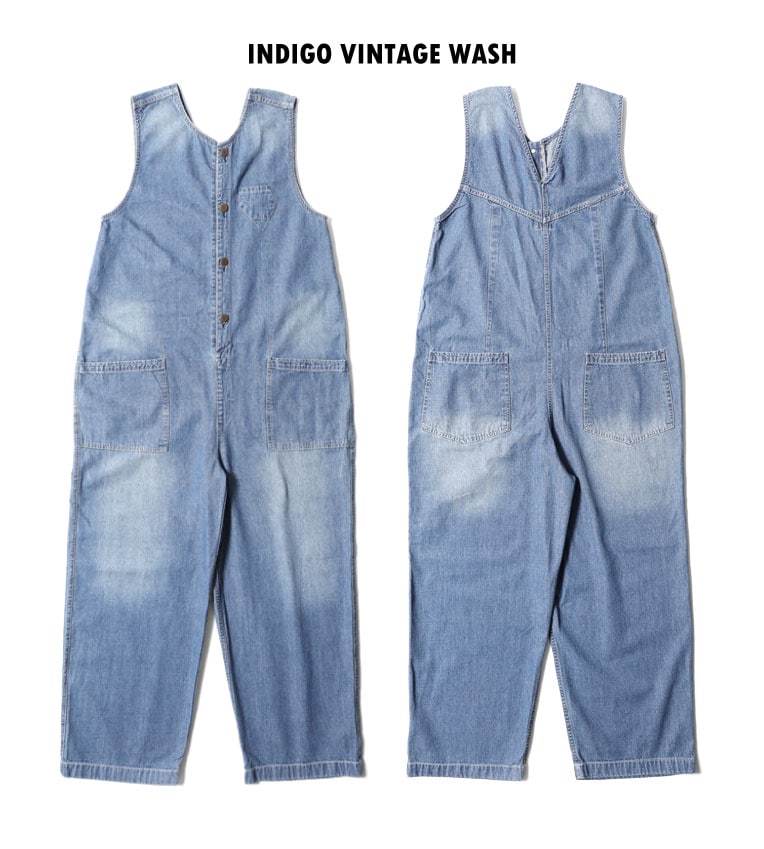 HOUSTON woman / ヒューストン ウーマン 23HL021 DENIM ALL-IN-ONE