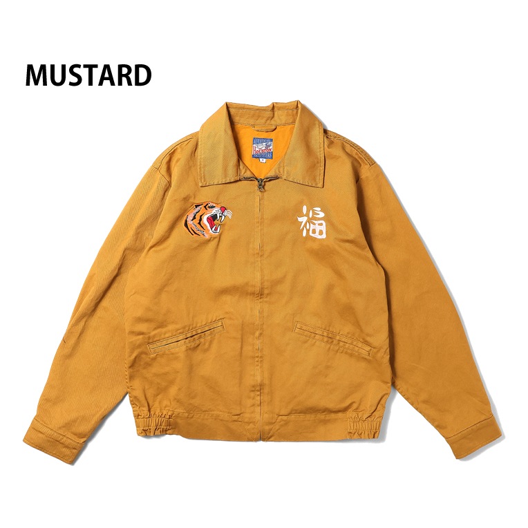HOUSTON woman / ヒューストン ウーマン 23HL073 VIETNAM JACKET (DRAGON) / ベトナムジャケット (ドラゴン) -全3色- レディース ベトジャン 刺繍 スカジャン 龍 ミリタリー 軽アウター ライトアウター カラフル ヴィンテージ [23HL073]