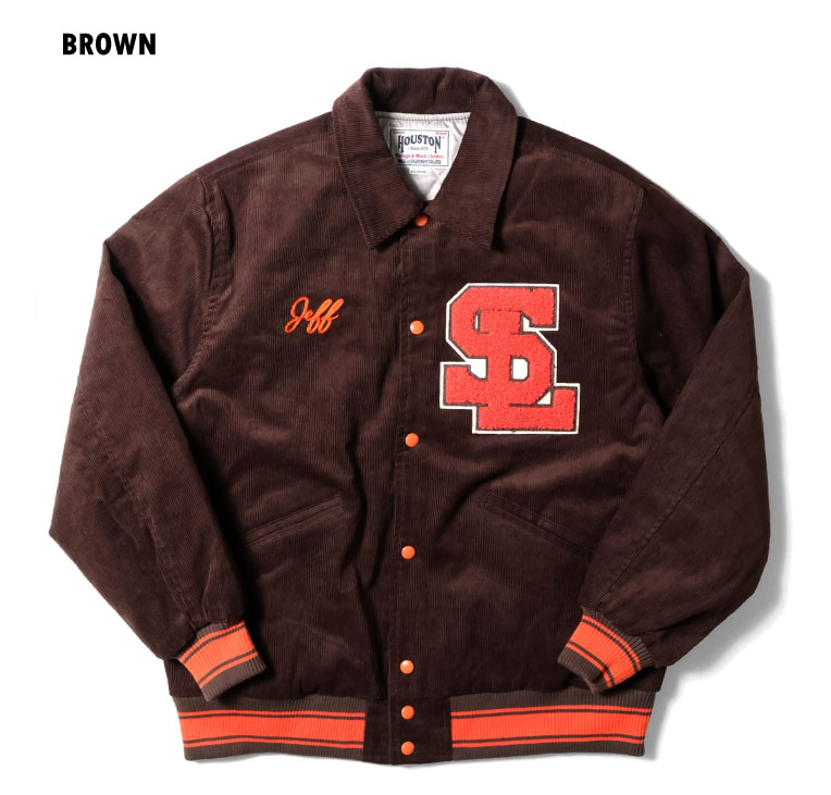 HOUSTON / ヒューストン 51318 CORDUROY AWARD JACKET / コーデュロイアワードジャケット -全3色-