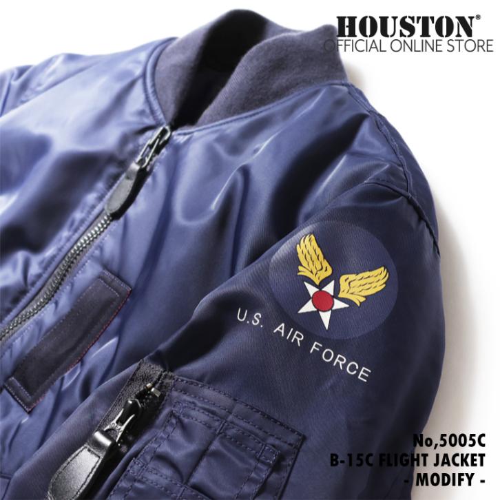 HOUSTON ヒューストン B-15C MODIFY MOSQUITO 38 HOUSTON / ヒューストン 5005C B-15C FLIGHT JACKET -MODIFY-/B-15C