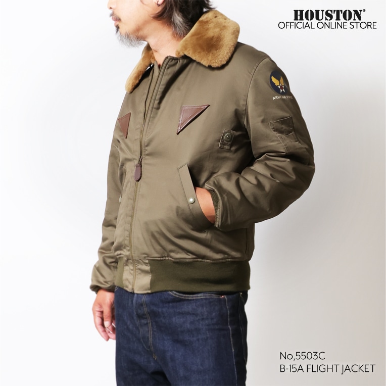 HOUSTON / ヒューストン 5503C B-15A FLIGHT JACKET / B-15Aフライトジャケット -全1色-