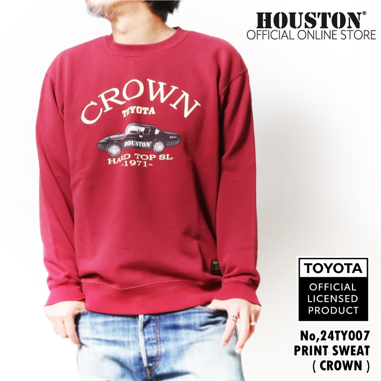 【未着用】HOUSTON×TOYOTA プリントスウェット セール】HOUSTON×TOYOTA プリントスウェット（スウェット