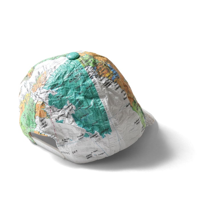 HOUSTON / ヒューストン 6847 TYVEK PAPER CAP / タイベックペーパーキャップ -全2色- メンズ レディース 男女兼用 アジャスター MILITARY 世界地図  帽子 ギフト プレゼント[6847]