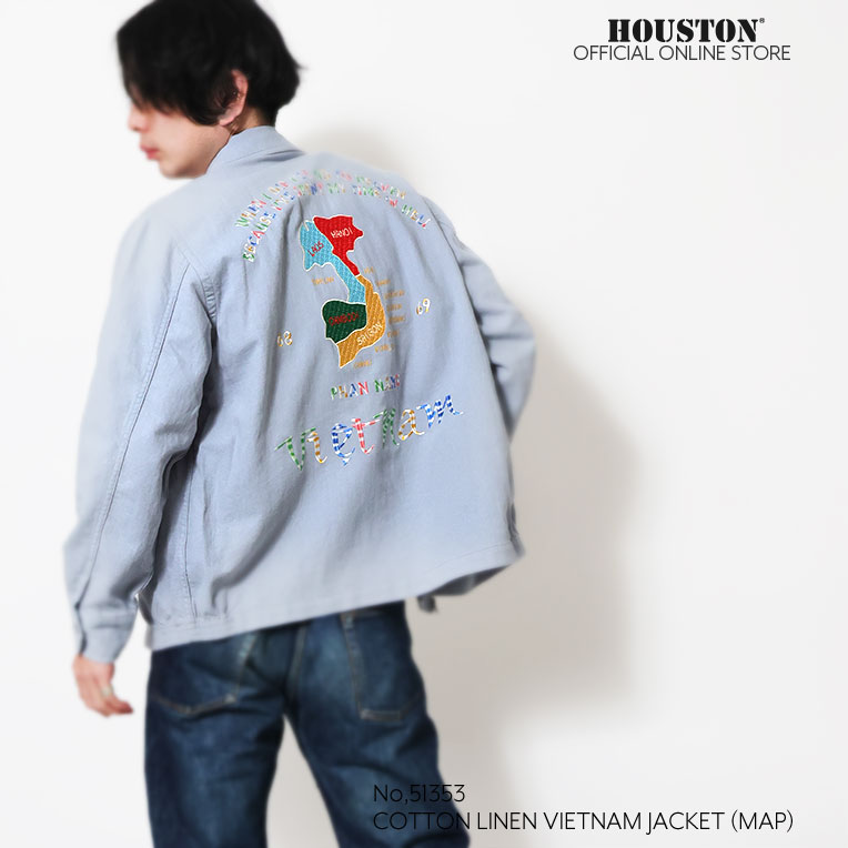 HOUSTON / ヒューストン 51353 COTTON LINEN VIETNAM JACKET
