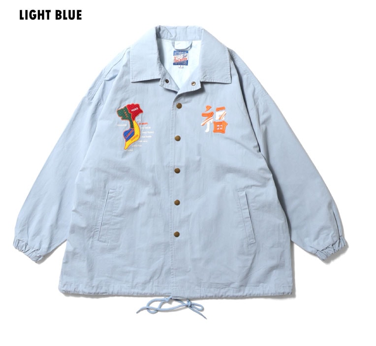 HOUSTON woman / ヒューストン ウーマン 24HL012 VIETNAM COACH JACKET / ベトナムコーチジャケット -全4色- ビンテージ アウトドア ベトジャン オーバーサイズ ミディアム丈 刺繍 アメカジ レディース MILITARY ミリタリー [24HL012]