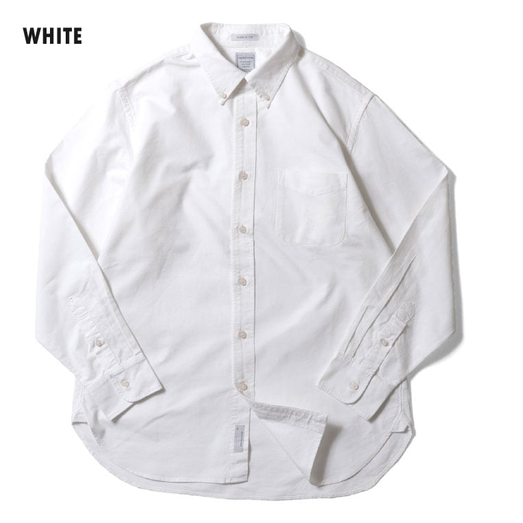 HOUSTON  / ヒューストン 41065 OXFORD B/D SHIRT(CLASSIC FIT) / オックスフォードボタンダウンシャツ(クラシックフィット) -全6色- メンズ シンプル 長袖シャツ ミリタリー カジュアル アメカジ ヴィンテージ  シャンブレー 無地[41065]