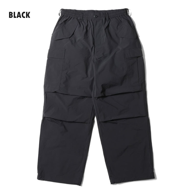 HOUSTON / ヒューストン 10120 NYLON M-65 PANTS / ナイロンM-65パンツ -全4色-   ナイロン ドローコード ポケット カーゴパンツ M65 ワイド ミリタリー MILITARY メンズ レディース 大きいサイズ ゆったり[10120]