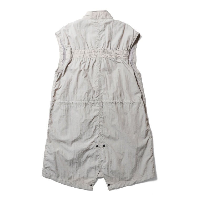 HOUSTON woman / ヒューストン ウーマン 24HL023 M-65 LONG VEST / ロングベスト -全4色- ビンテージ アウトドア リメイク ポケット 無地 シンプル アメカジ レディース ジレ MILITARY ミリタリー [24HL023]