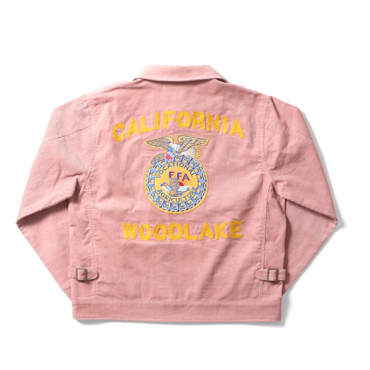 HOUSTON woman / ヒューストン ウーマン 5018W CORDUROY FFA JACKET / コーデュロイFFAジャケット -全3色- レディース 大きめ オーバーサイズ ファーマーズジャケット  ワイドシルエットミリタリー スカジャン アメカジ ヴィンテージ [5018W]