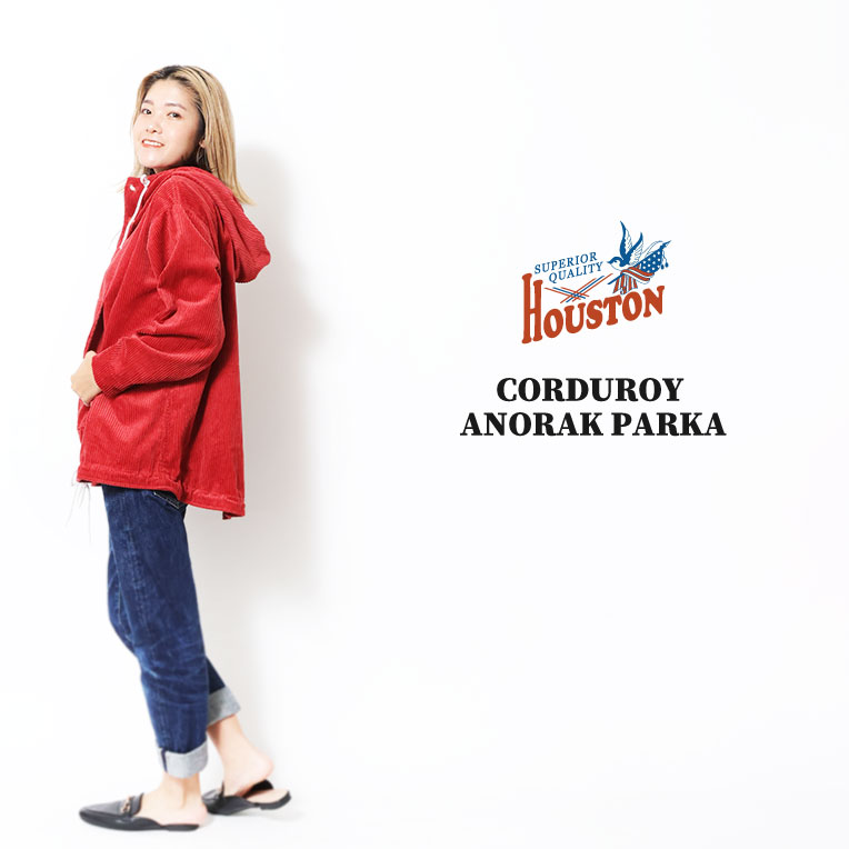 HOUSTON woman / ヒューストン ウーマン 5001W CORDUROY ANORAK PARKA / コーデュロイアノラックパーカー -全4色-