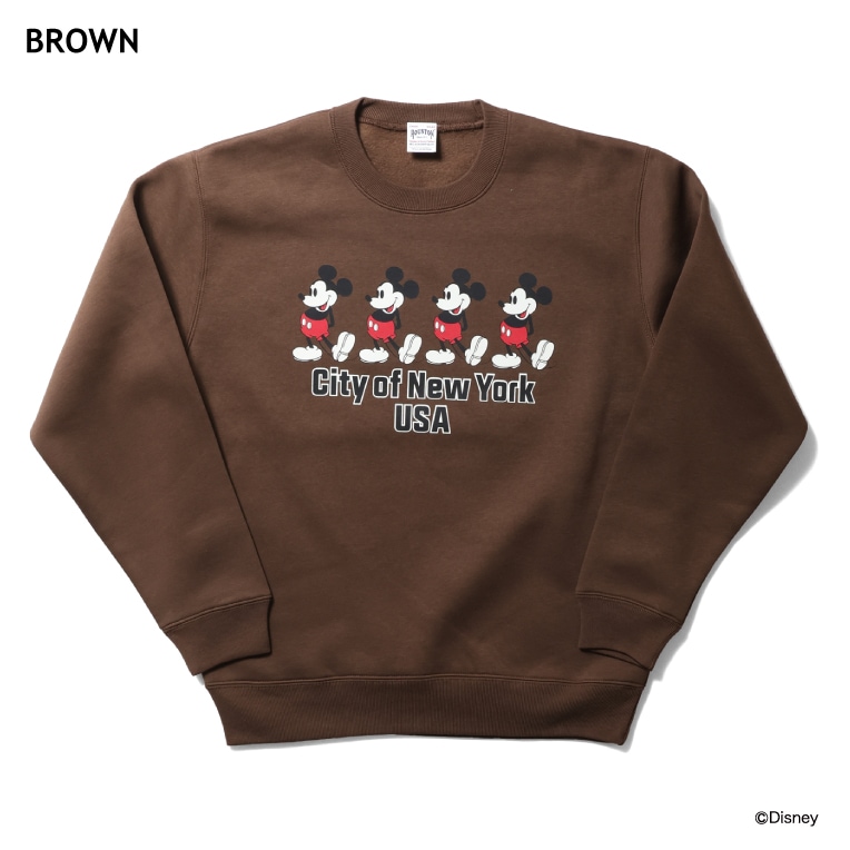 80s Disneyディズニー ミッキー マウス スウェット 杢グレー L