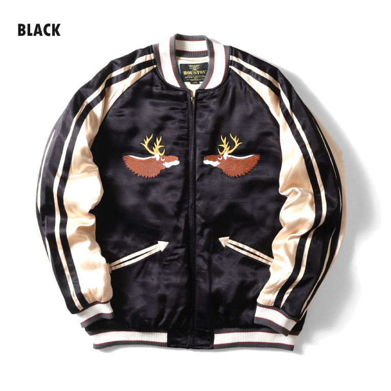 HOUSTON / ヒューストン 51394 RAYON SOUVENIR JACKET (ALASKA) / レーヨンスーベニアジャケット -全3色-