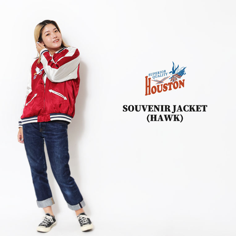 HOUSTON woman / ヒューストン ウーマン 5021W SOUVENIR JACKET (HAWK) / スーベニアジャケット (鷹) -全2色-