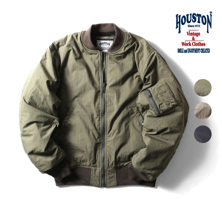 Houston MA1フライングメンズジャケット￼ HOUSTON ヒューストン MA-1 フライトジャケット タイプD