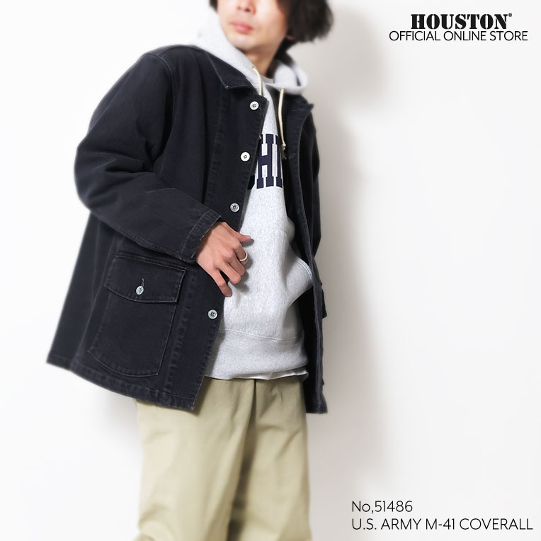 HOUSTON / ヒューストン 51486 CONE DENIM U.S. ARMY M-41 COVERALL / コーンデニム アメリカ陸軍M-41カバーオール -全4色-
