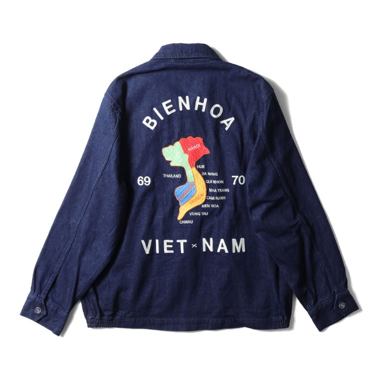 HOUSTON  / ヒューストン 51480 DENIM VIETNAM JACKET (MAP) / デニムベトナムジャケット -全4色- 