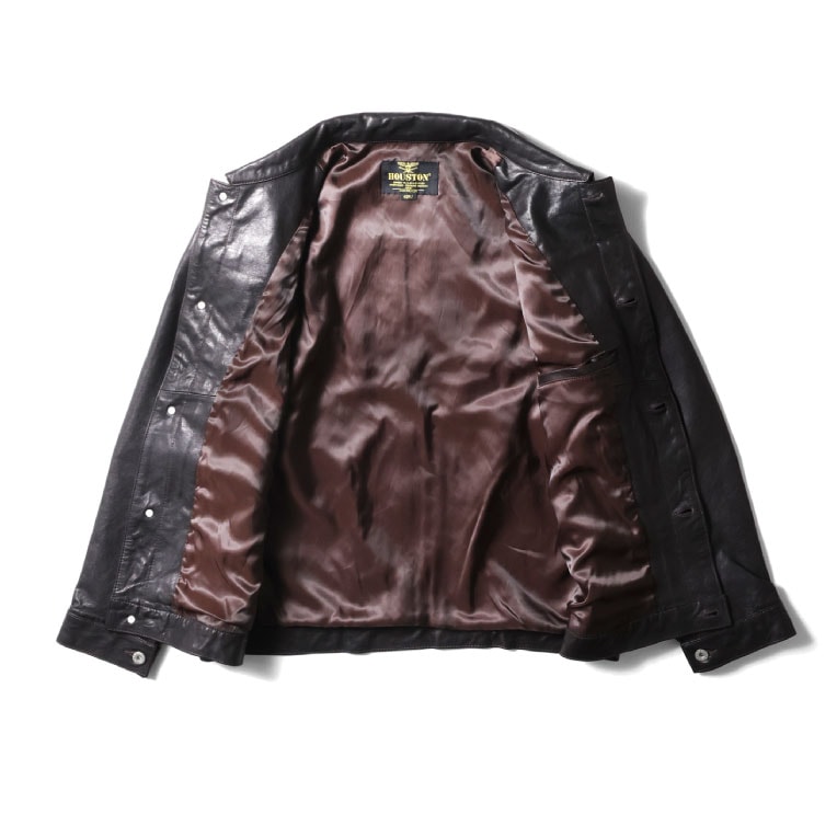 HOUSTON  / ヒューストン 8219 VEGETABLE LAMB WASHABLE  TRACK JACKET / ベジタブルラムウォッシャブルトラックジャケット -全1色-