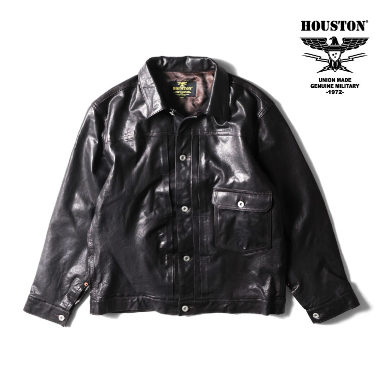 ジャケット・アウター HOUSTON TYPE LB-10 HOUSTON / ヒューストン 8219 VEGETABLE LAMB WASHABLE TRACK JACKET