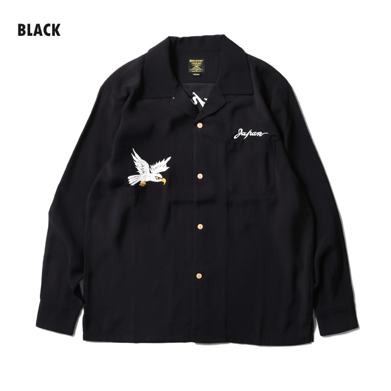 HOUSTON / ヒューストン 41152 SOUVENIR L/S SHIRT(MAP) / スーベニア長袖シャツ -全3色-