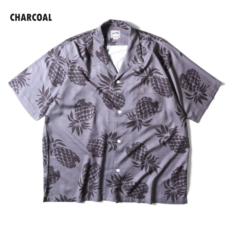 HOUSTON / ヒューストン 41194 ALOHA  SHIRT (PINEAPPLE) / アロハシャツ -全6色- 