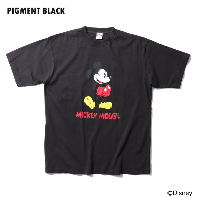 HOUSTON / ヒューストン 22281【HOUSTON】MICKEY PIGMENT PT S/S TEE -1- / ミッキーピグメント半袖TEEシャツ -全3色- 